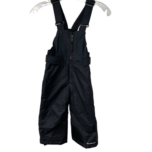Columbia Snow Bib Size 3T Snowslope II Black Ski Snowboard Overall Waterproof - Picture 1 of 12